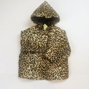 NWT Gymboree Baby Girl Leopard Hooded Jacket Size 18-24 Months